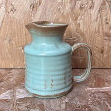 Vintage Prinknash Pottery Green Glaze Creamer Milk Jug 10.5cm