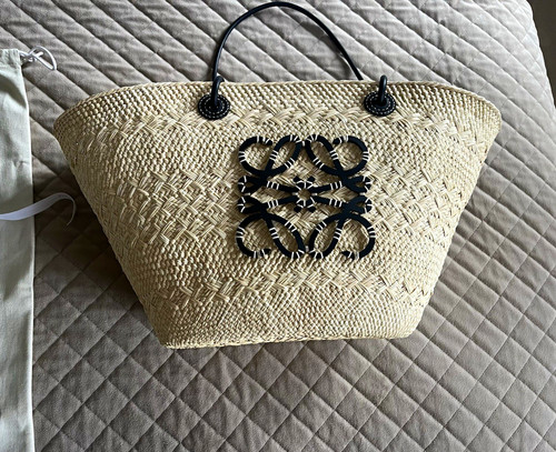 Loewe natural woven straw - loewe, tote