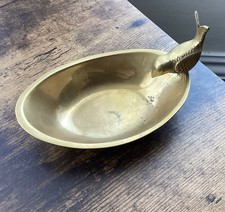Vintage Brass Bird Bath Dish