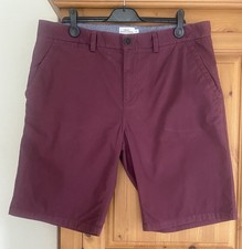 Next Men’s Burgandy Chino Shorts Size 36