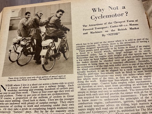 Cyclemotor 1953 motorcycle - ,