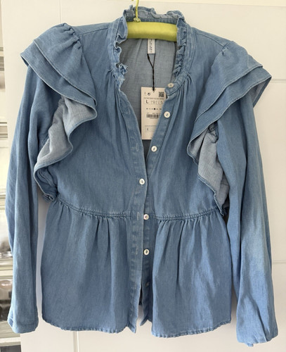 Zara blue collared - zara,