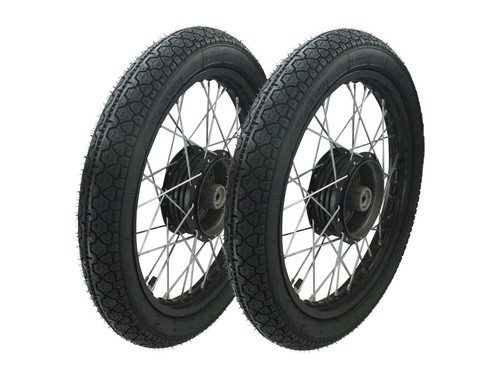 Complete wheels black heidenau - complete,