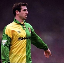 Manchester Utd 92/94 Away 3rd Shirt Newton Heath Green & Gold Cantona 7 BNWT XL