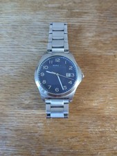 Marc Jacobs Jimmy Watch Blue Dial MBM5043 Date 44mm Stainless Steel Wristwatch