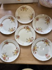 Set of Six Tea Plates Bovey