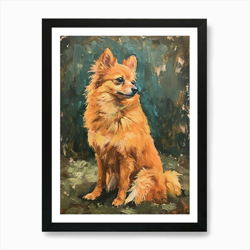Finnish spitz acrylic - spitz,
