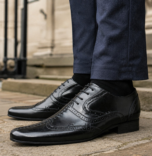 Mens wingtip brogue leather - mens,