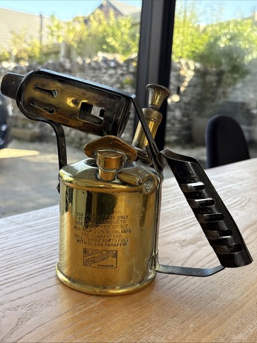 Vintage brass paraffin - , blow