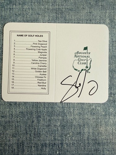 Shane lowry signed augusta - shane,