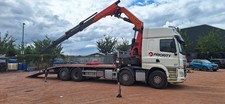 DAF CF460 32t 8x2 Hiab crane palfinger flatbed cheesewedge 53tpm  Euro 6 plant