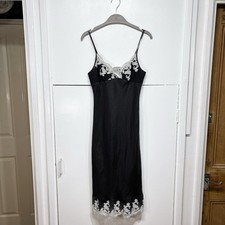 Dosa Silk Dress Black Floral