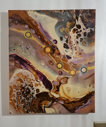 One off original acrylic fluid - one,