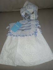 Baby Dress/Bonnet By Foque 9 months
