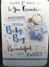 Grandson 1st Birthday Card