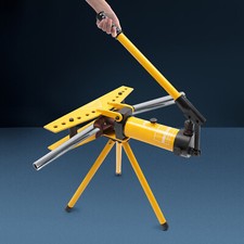 Hydraulic Pipe Bender 10T Tube Bending Machine 6 Dies 13-34mm Pipe Diameter Tool