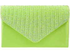 Ladies Satin diamante Clutch