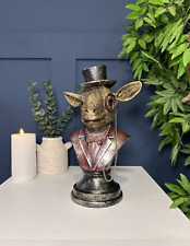 Dapper Goat Bust Ornament | Home Accessories