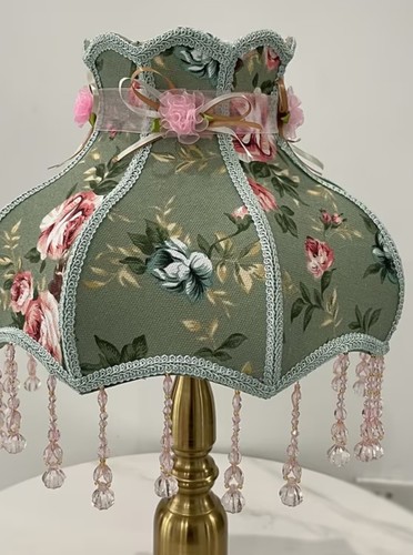 Green pink floral fabric - floral,