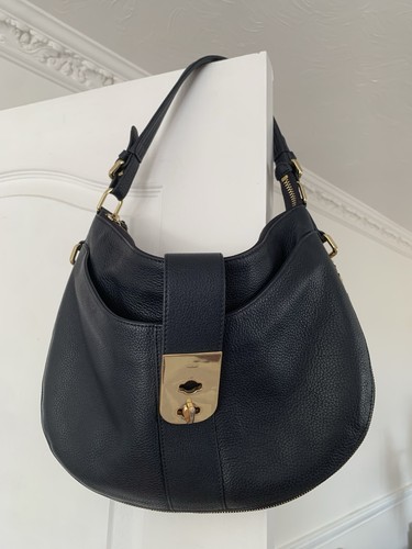 Jaegar navy pebbled leather - pebbled,