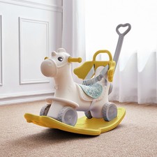 Kids Rocking Horse Children Ride On Toy Rocker w/ Safety Belt Nursery Baby Gift