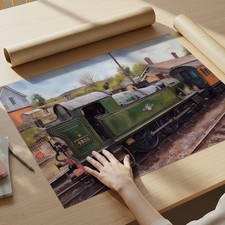 GWR 2-6-2T 4555 A3 Art Prints