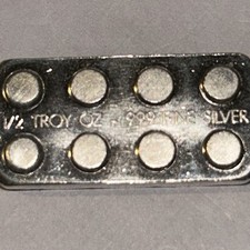 Rare Half Oz .999 Fine Silver Building Block - Not LEGO