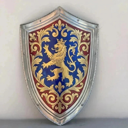 Shield hand painted heraldic - shield,