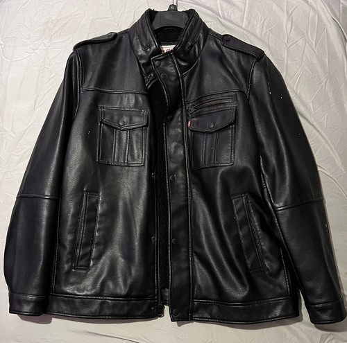 Levis mens black faux - levis,
