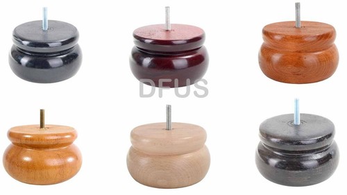 Large wooden bun feet - wooden,