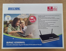 Billion BiPAC 6300NXL FIBRE/4G LTE Wireless N Router - Brand New