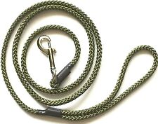 Dog lead with Trigger clip 8 mm X 145 cm braided Strong  Handmade in the UK