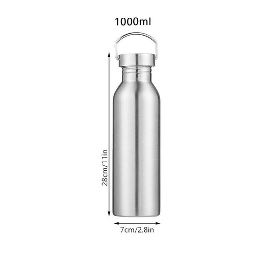 Stainless steel water bottle - stainless,