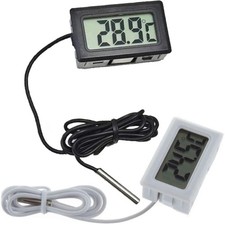 LCD Digital Fridge Thermometer Probe Aquarium Freezer Temperature / Batteries