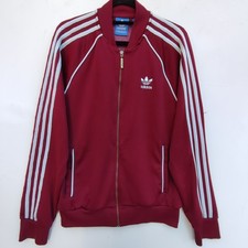 Adidas Originals Burgundy Superstar Tracksuit Top Jacket | Men's Medium