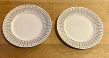 2 x Vintage Rosenthal Secunda Grey Tapio Wirkkala 8.5” Plates. Unused Condition.