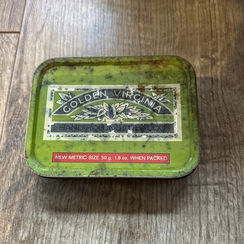 Golden virginia tobacco tin - tin,