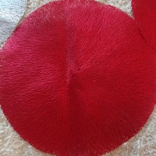 5 xRed Placemats Christmas 15 inch large Round Place Mats Cut-out Design