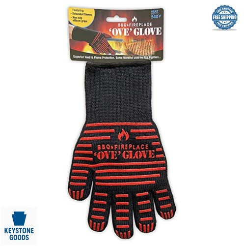 Heat resistant bbq glove long - resistant,