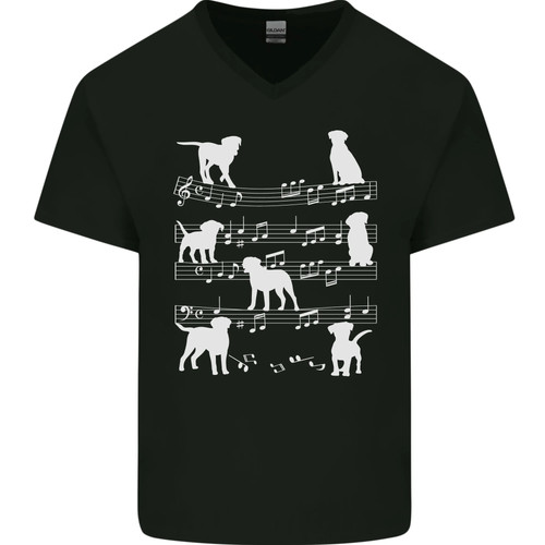 Dog music musical - dog, notes