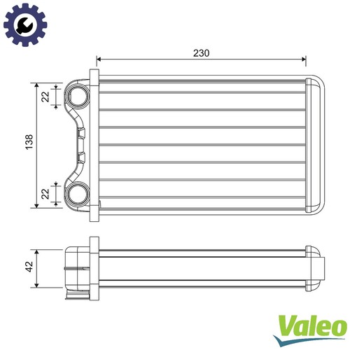 Heat exchanger interior - heat,