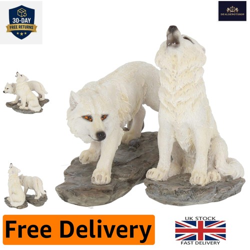 Majestic 17cm white wolf - 17cm,