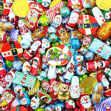 CHRISTMAS CHOCOLATE COINS BALLS FIGURES Present Kids Party Bag Filler Gift 🎅