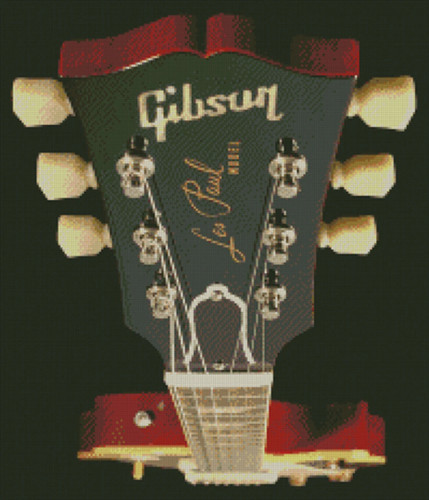 Cross stitch pattern guitar - cross, pattern,