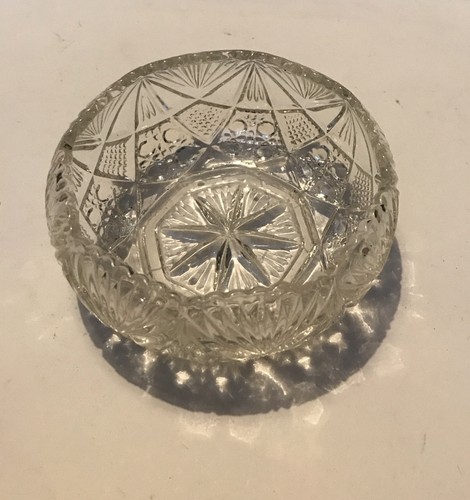 Vintage cut crystal - cut, pressed