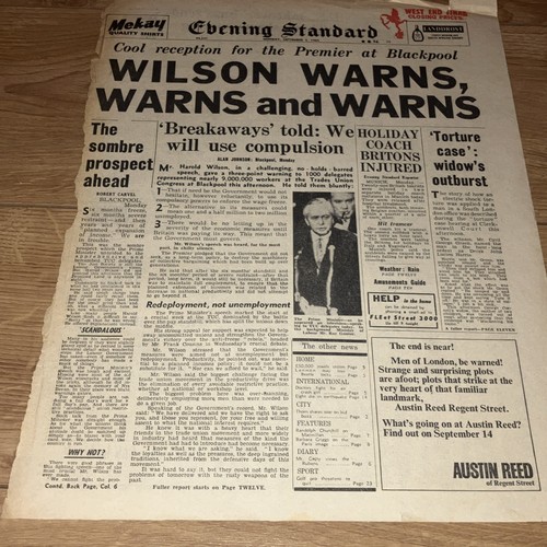 Evening standard newspaper - evening,
