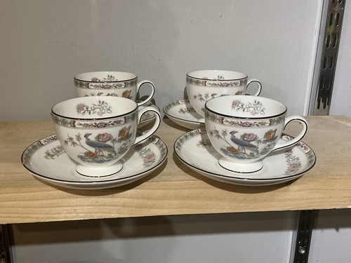 Wedgwood kutani crane teacup - crane,