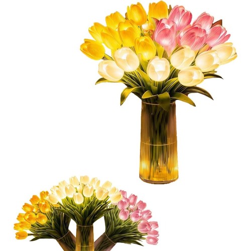 15x led tulip flower - 15x,