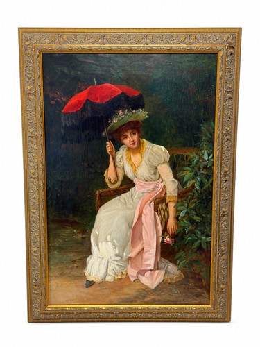 19th century portrait oil - 19th,