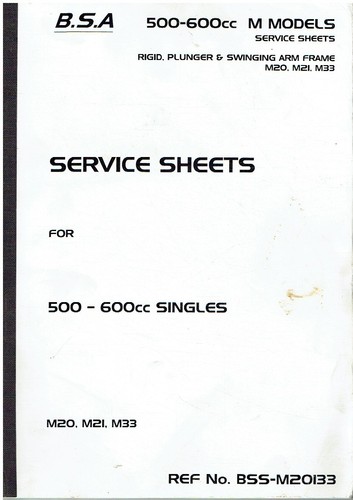 Bsa 500cc m20 m33 - 500cc, &